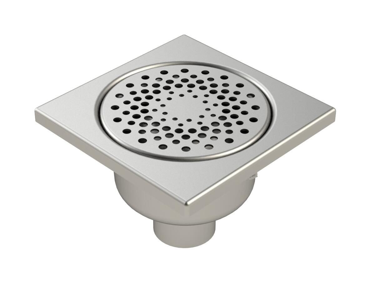 2063ECO - Floor drain trap 200x200 with a vertical outlet 63 mm