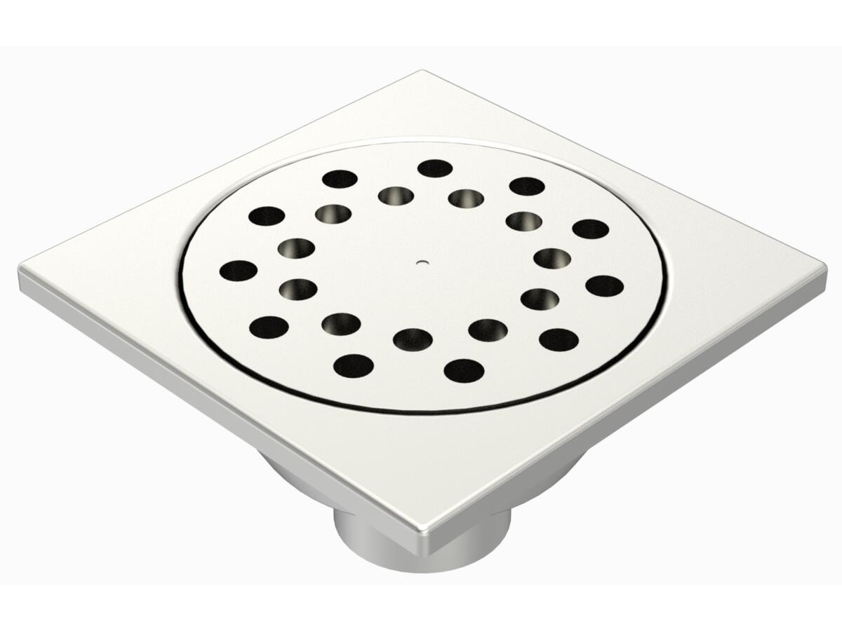 30100R - Floor drain trap 300x300 with a vertical outlet 100 mm