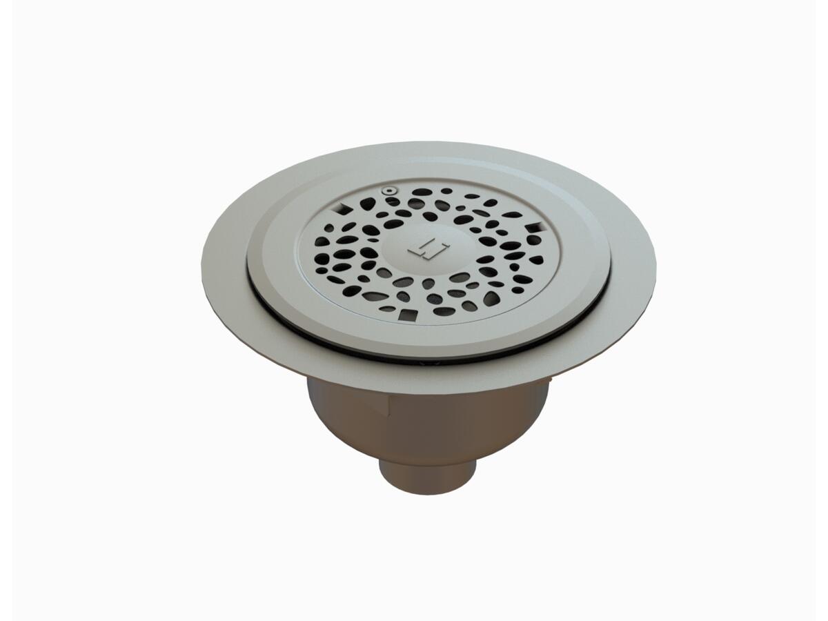 2150ECOV - Round floor drain trap Ø215 mm with a vertical outlet 50 mm
