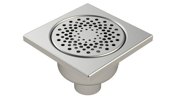 Floor drain trap 200x200 with a vertical outlet 63 mm