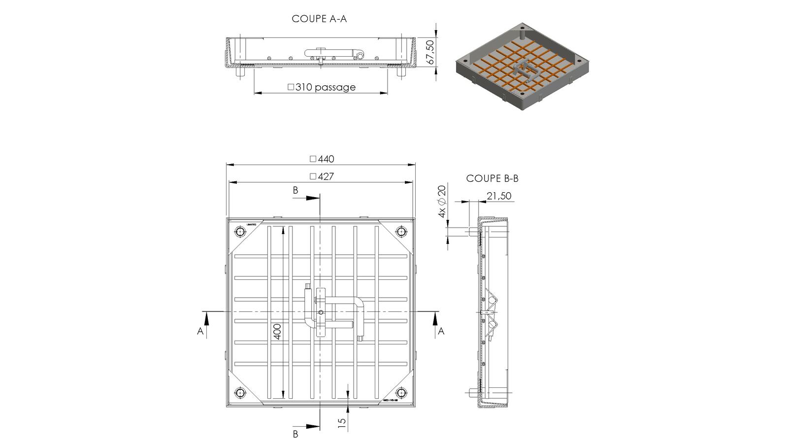 Schéma - TL300 - Access cover 440x440