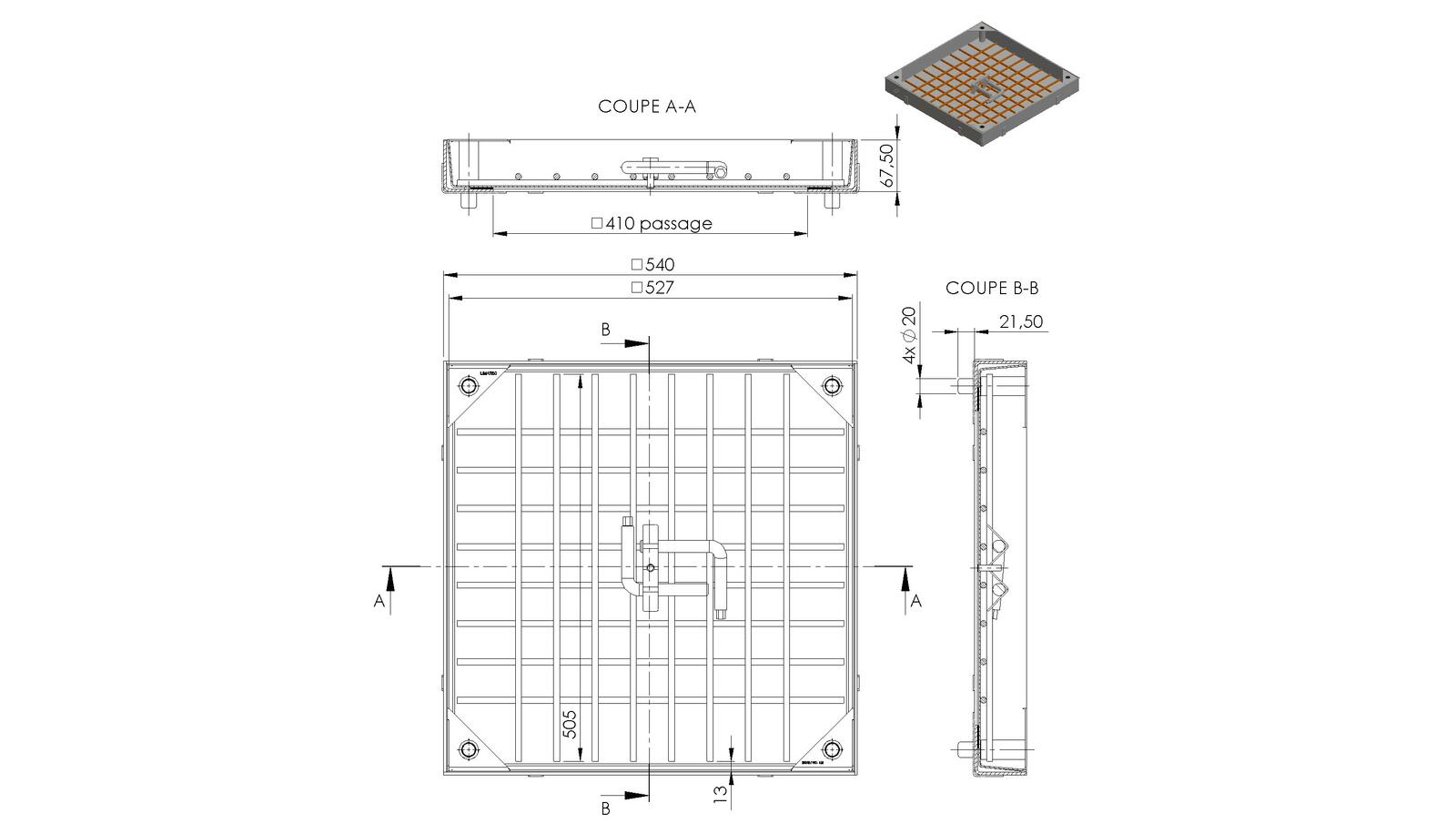 Schéma - TL400 - Access cover 540x540