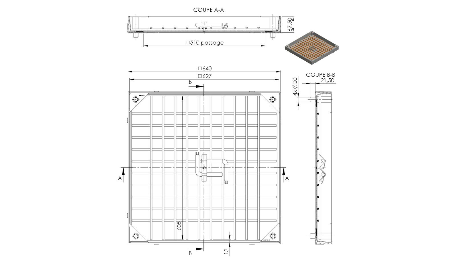 Schéma - TL500 - Access cover 640x640