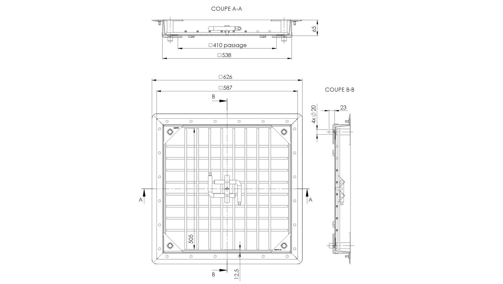 Schéma - TLZ400 - Tampon d'obturation 626x626 