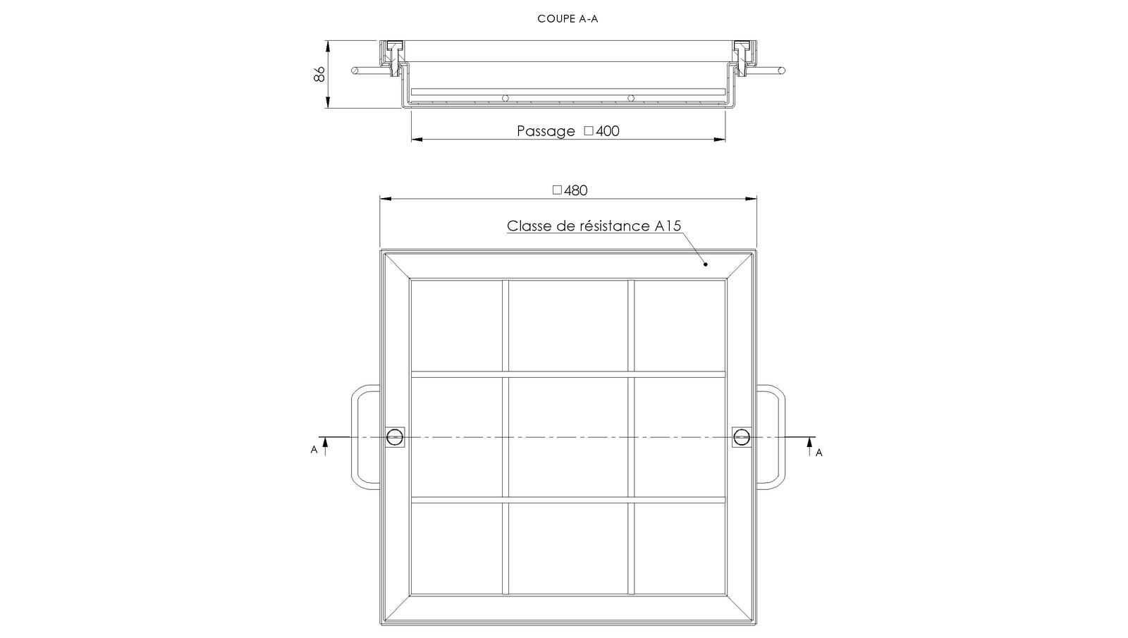 Schéma - TSG40.80 - Tampon à remplissage de béton 480x480