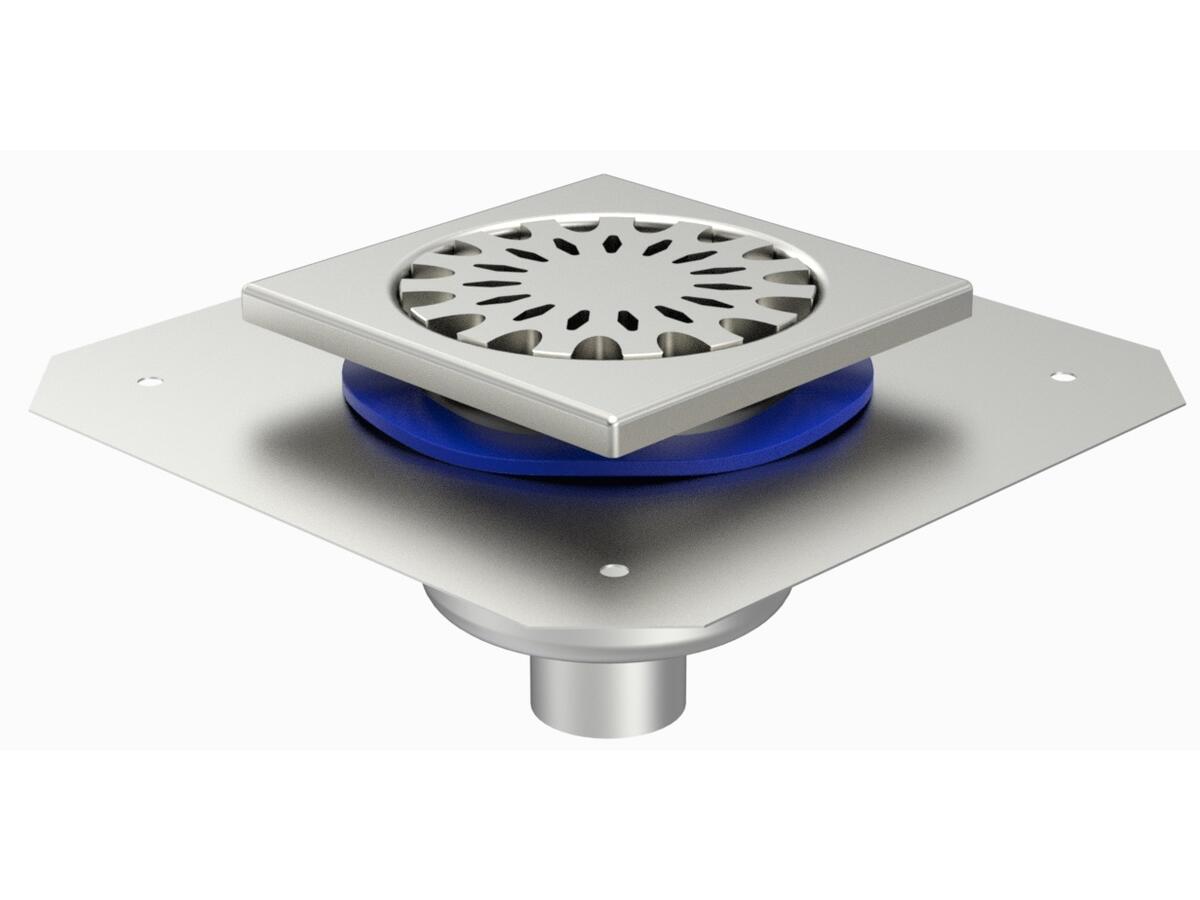 2063RBD - Siphon 200x200 sortie verticale 63 mm