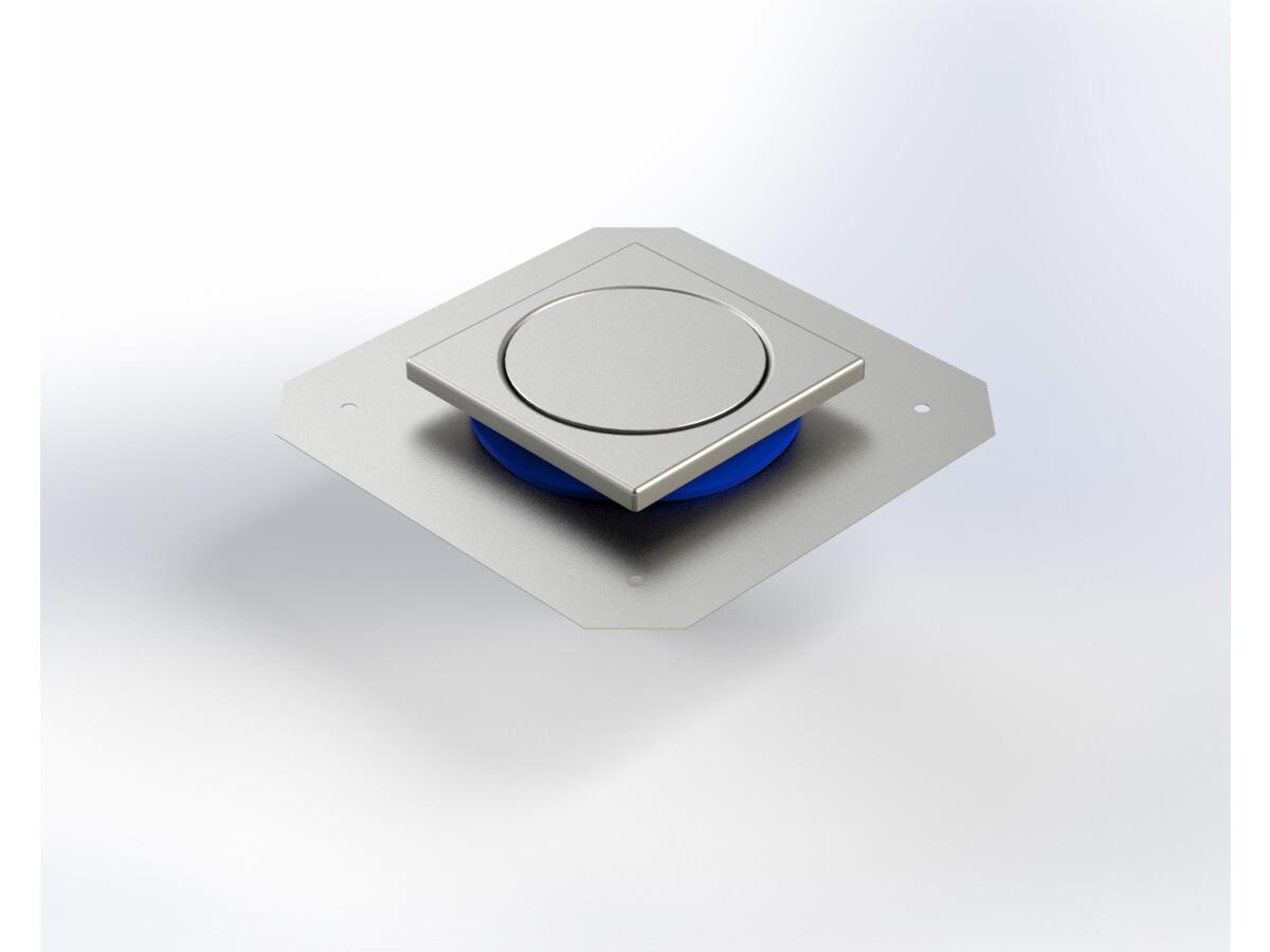 2063RBDAJC - Siphon 200x200 sortie verticale 63 mm