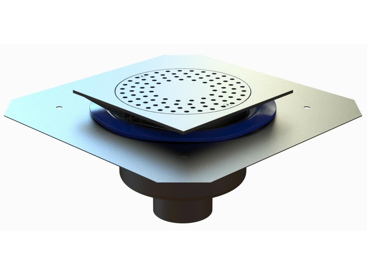 25100RBDSV - Siphon 247x247 sortie verticale 100 mm