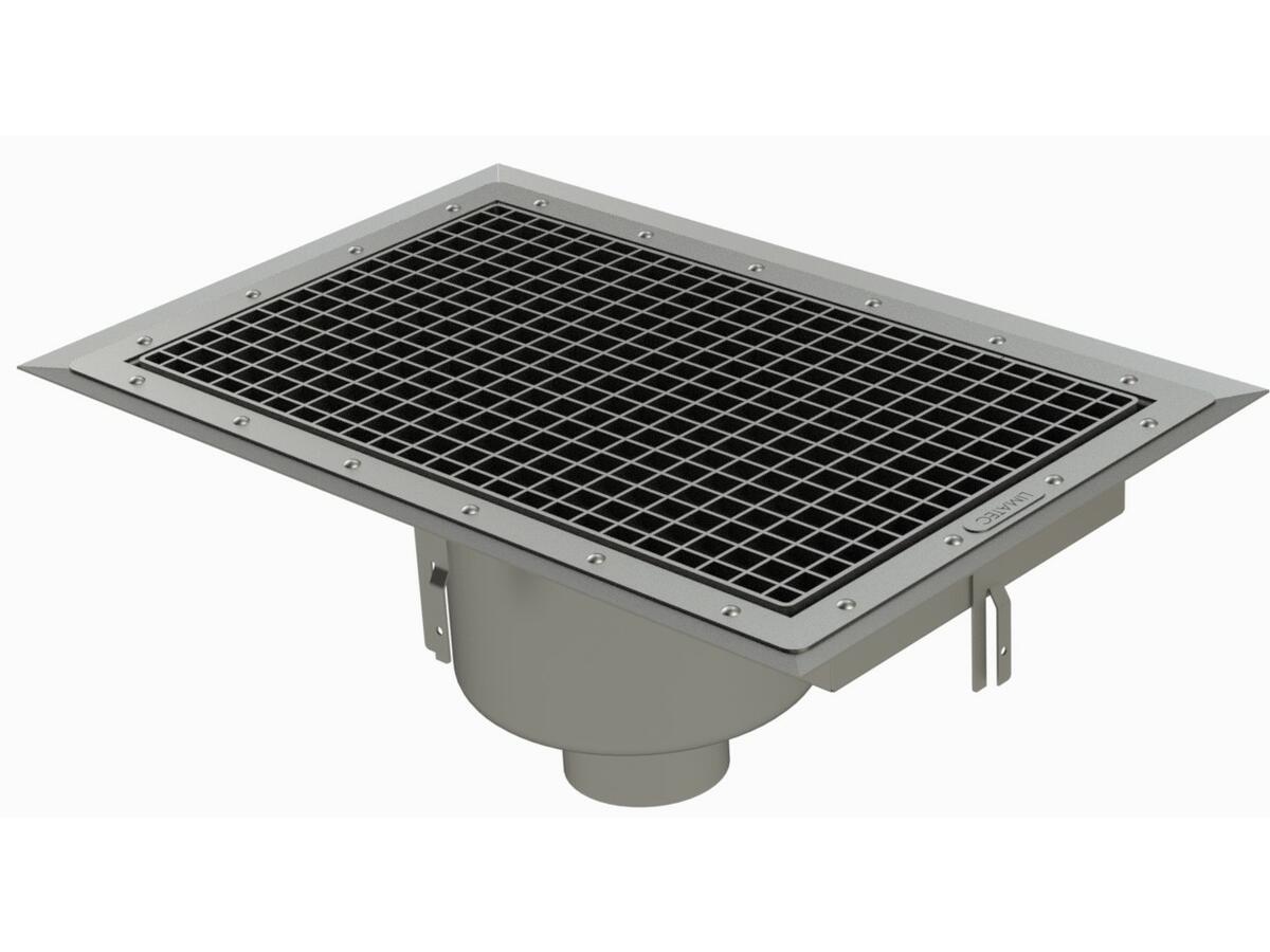 RVZ3.5C - Caniveau Rivière® 598x398 à sortie verticale 100 mm