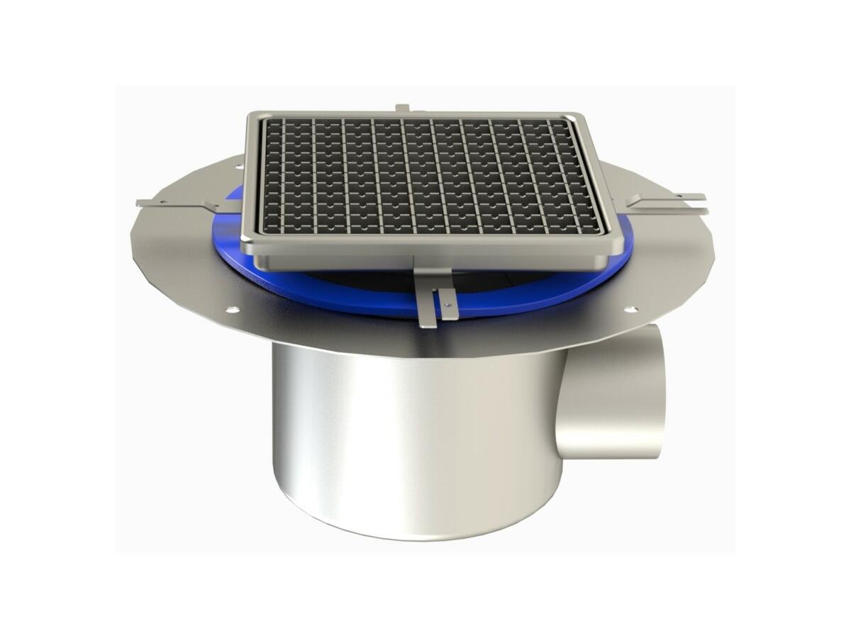 25100ITLP - Siphon 255x255 sortie latérale 100 mm