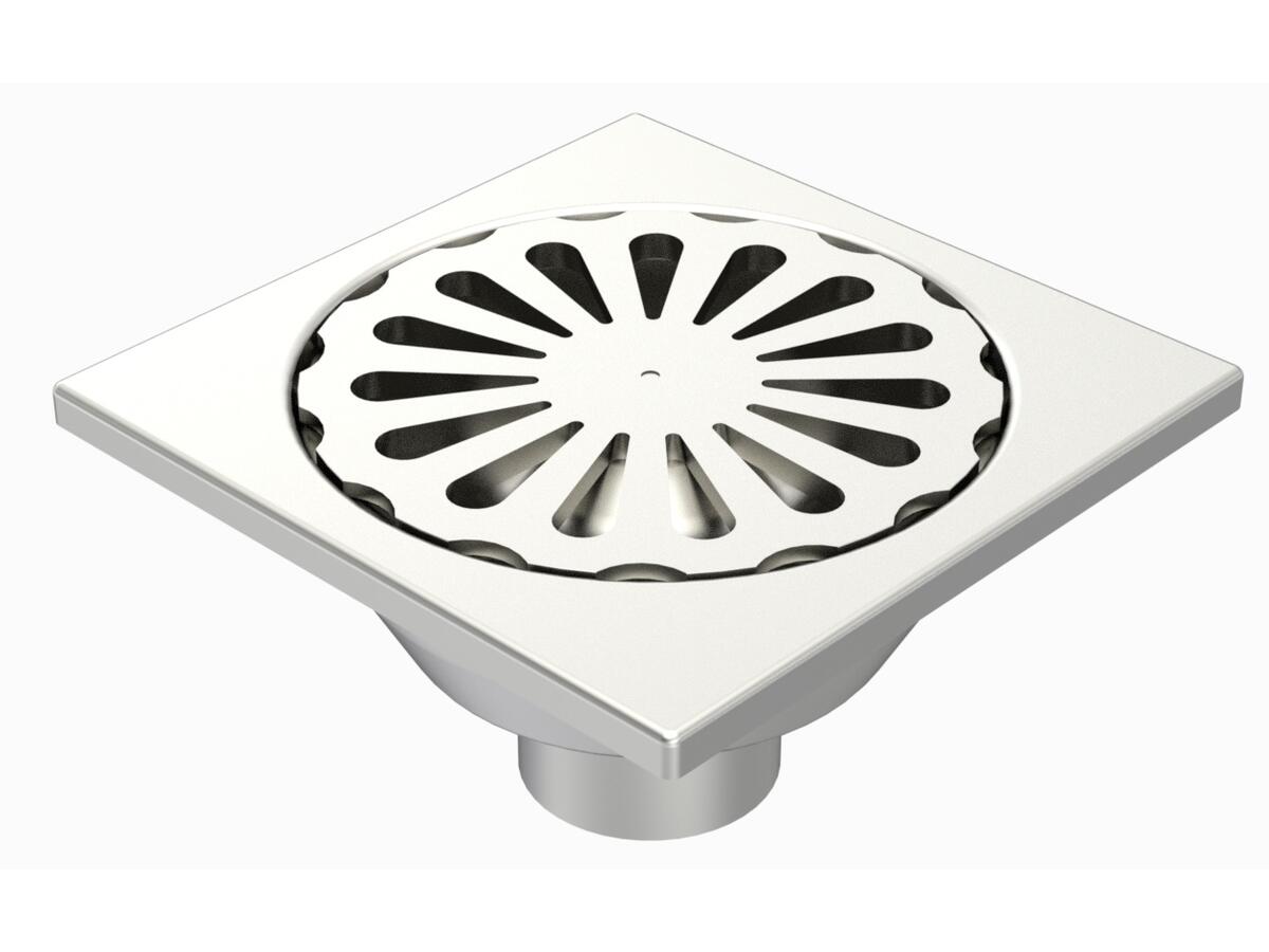 30100 - Floor drain trap 300x300 with a vertical outlet 100 mm