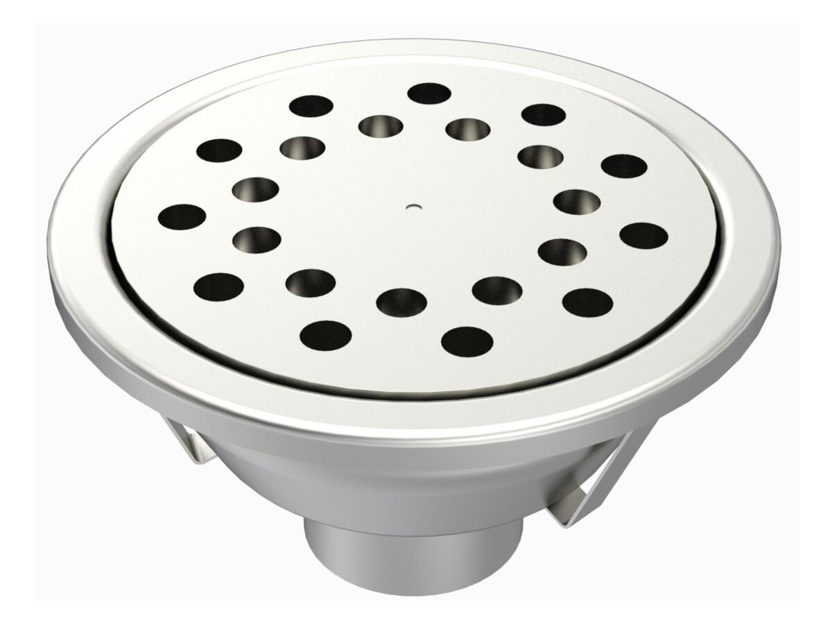 30100CR - Round floor drain trap Ø300 mm vertical outlet 100 mm