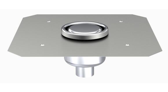 1040CFT - Round floor drain trap Ø100 mm with a vertical outlet 40 mm