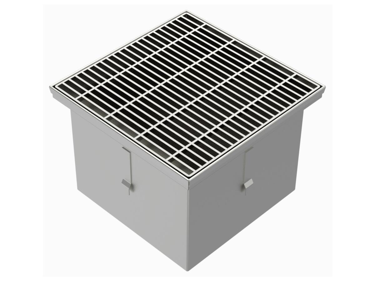 35125PCHB - Floor drain trap 350x350 with a vertical outlet 125 mm