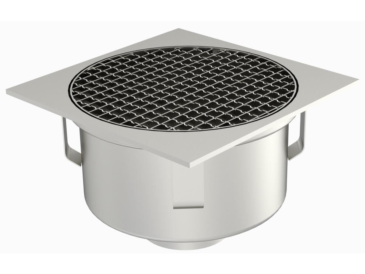 Siphon Inox Rond pour sol en résine sortie verticale Ø 40 - 1040CF