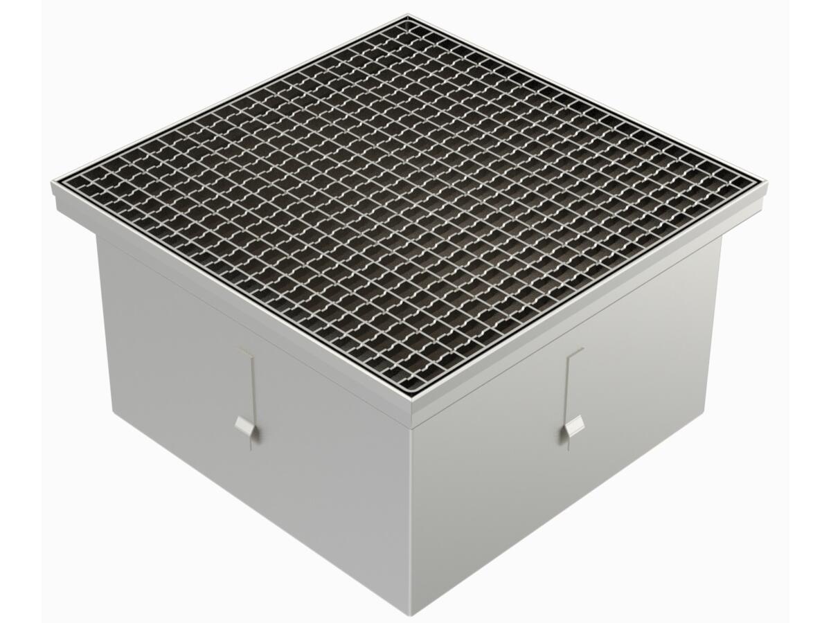 45200PCH - Floor drain trap 450x450 with a vertical outlet 200 mm