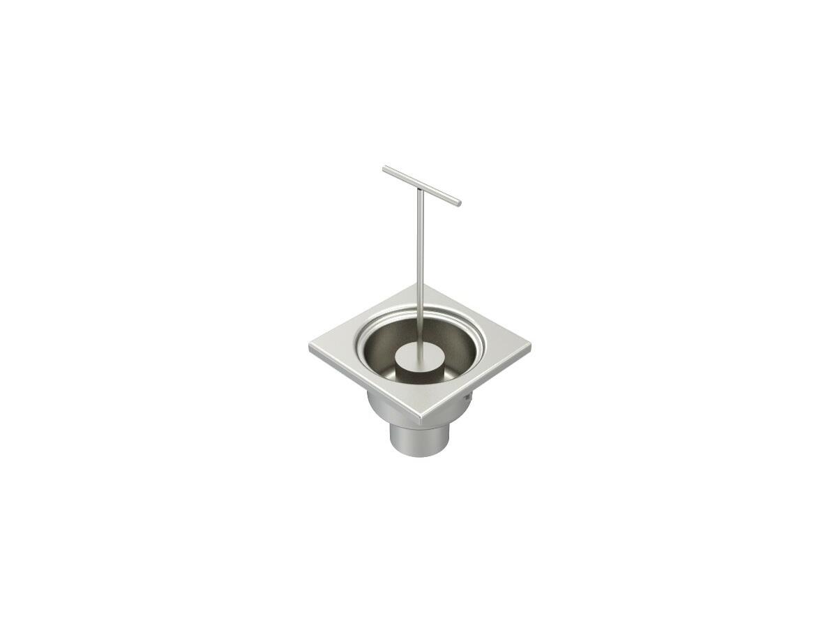 2080AZP - Gully-type floor drain trap 200x200 with a vertical outlet 80 mm
