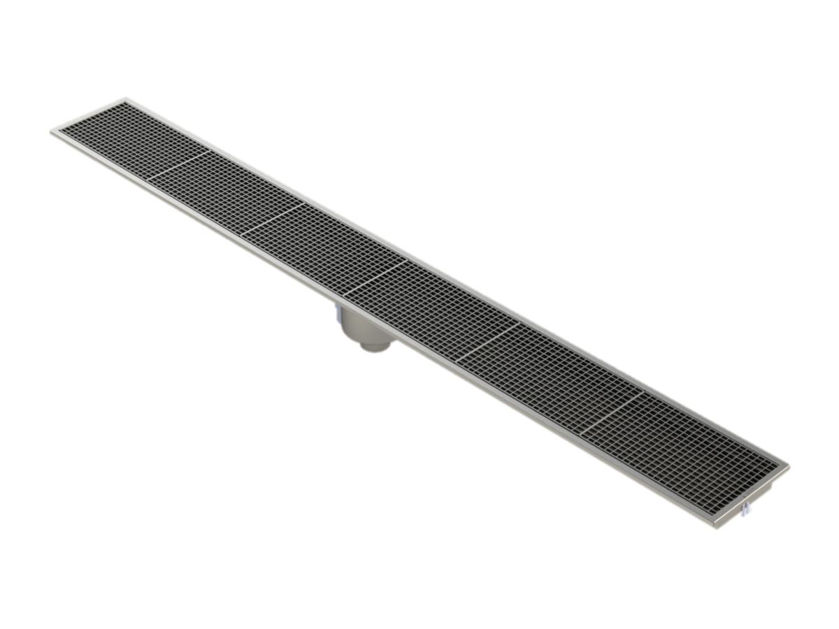 RV3.30C - Caniveau Rivière® 3040x352 à sortie verticale 100 mm