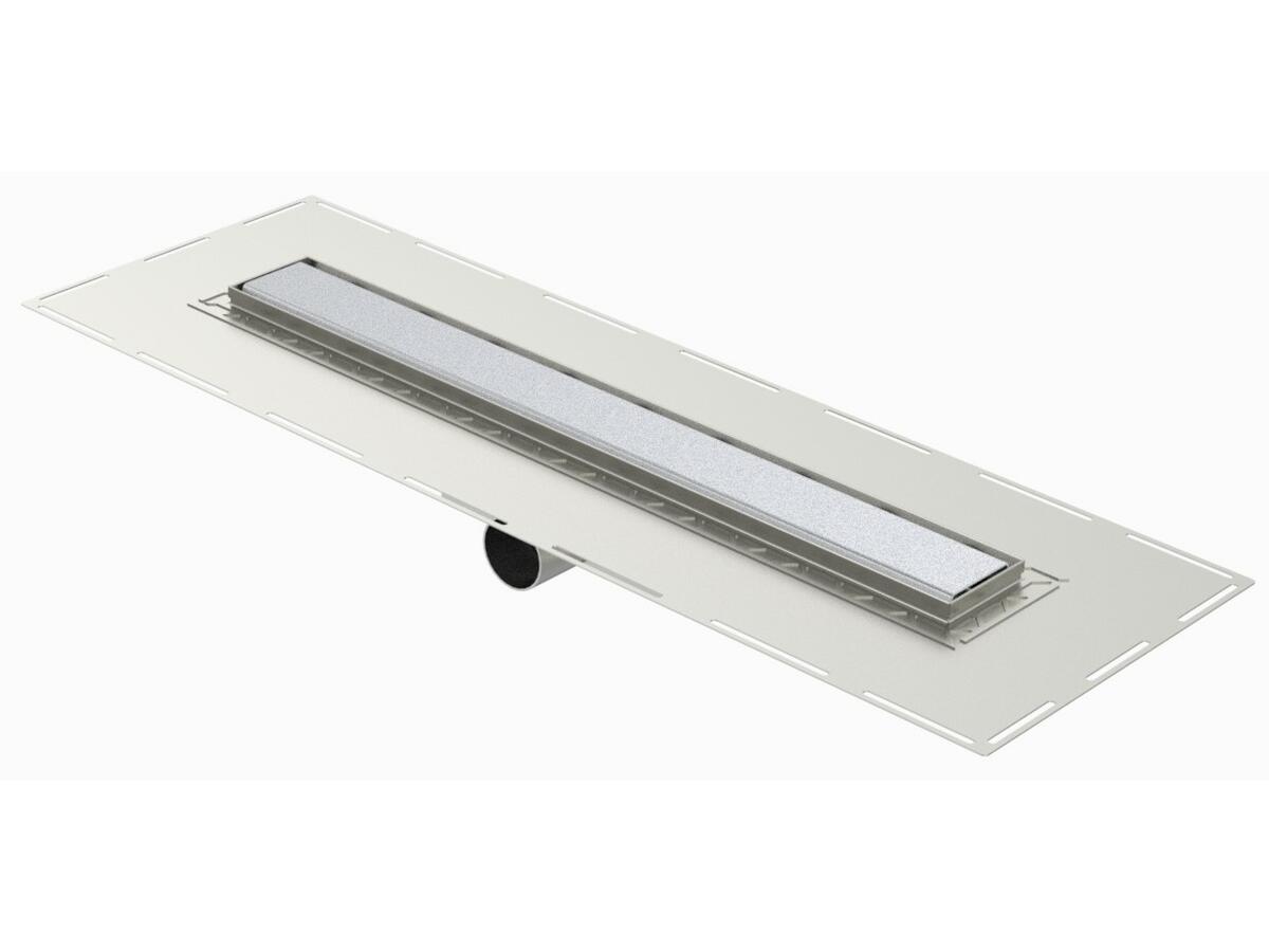 RG100-CUIR - Rivage® drainage channel 1000 mm with a side outlet flat version 50 mm