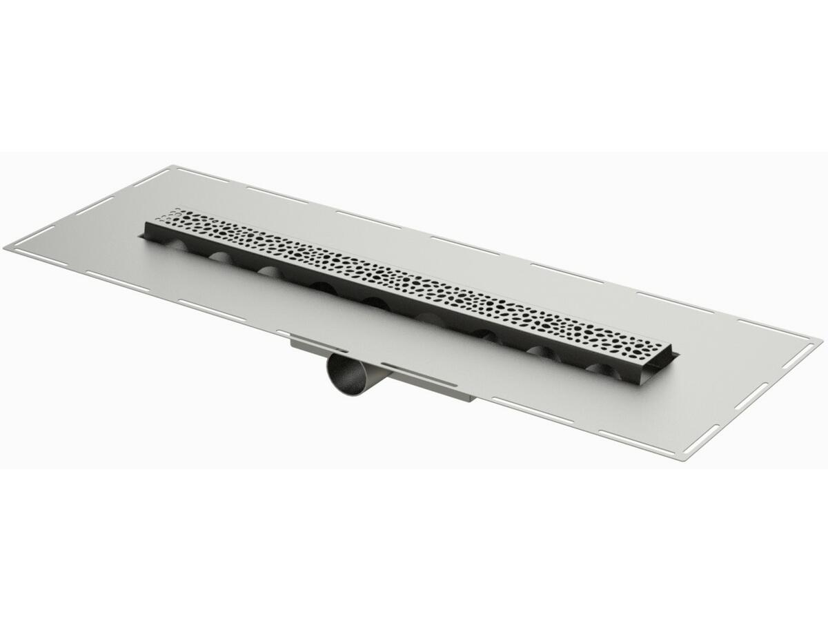 RG60-PERLE - Rivage® drainage channel 600 mm with a side outlet flat version 50 mm