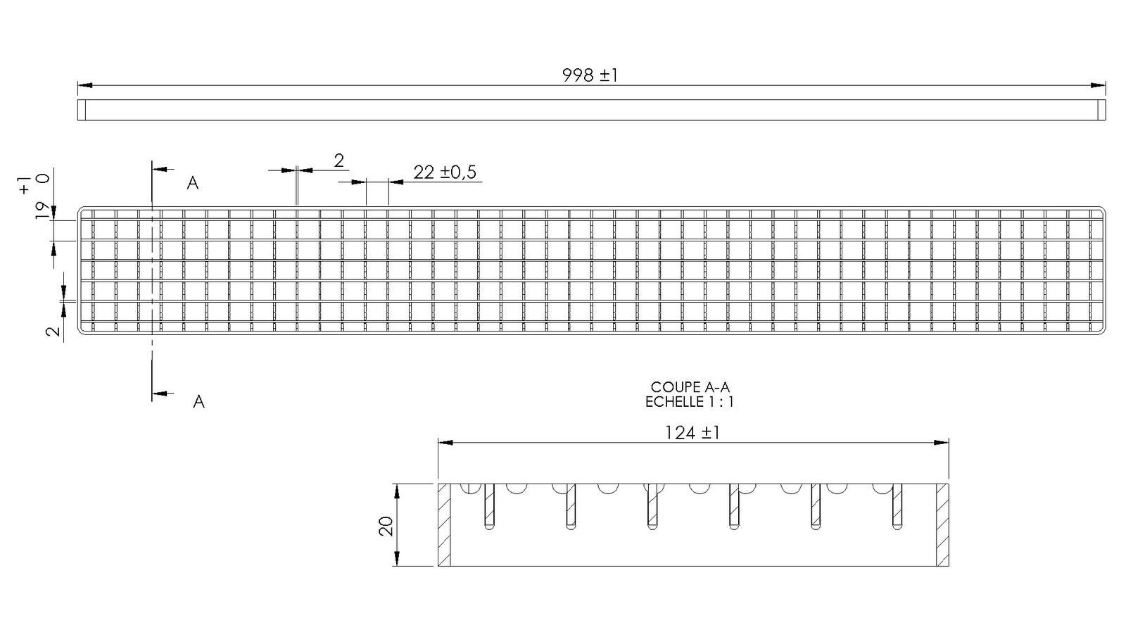 Schéma - CR170-C-B125 - Couverture 124x998 mm