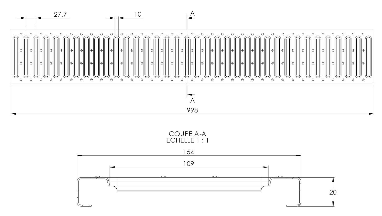 Schéma - CR200-L-A15 - Couverture 154x998 mm