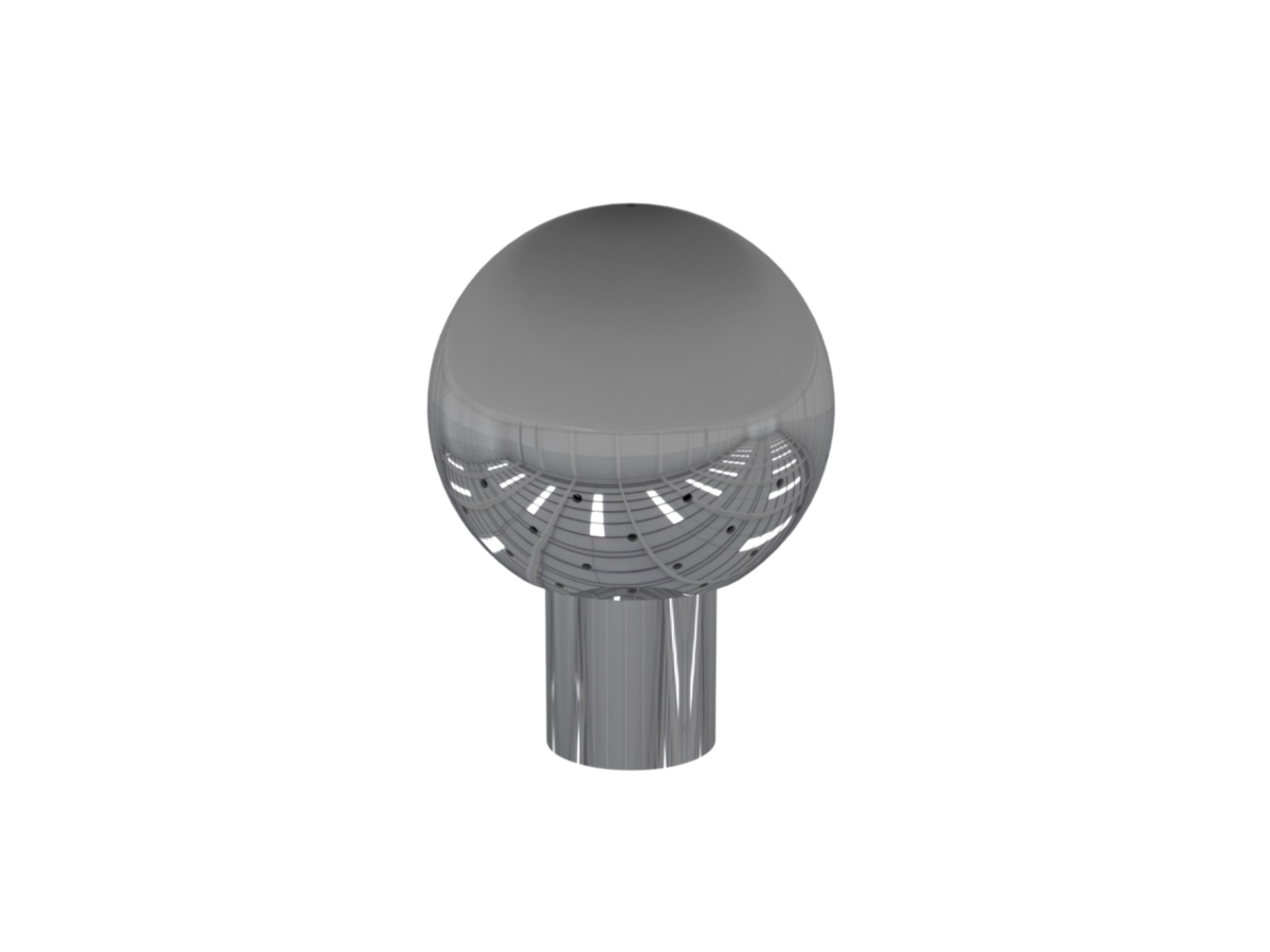 1BX1.6 - Boule modèle 1 Ø65 avec raccordement 26x28 par goupille 