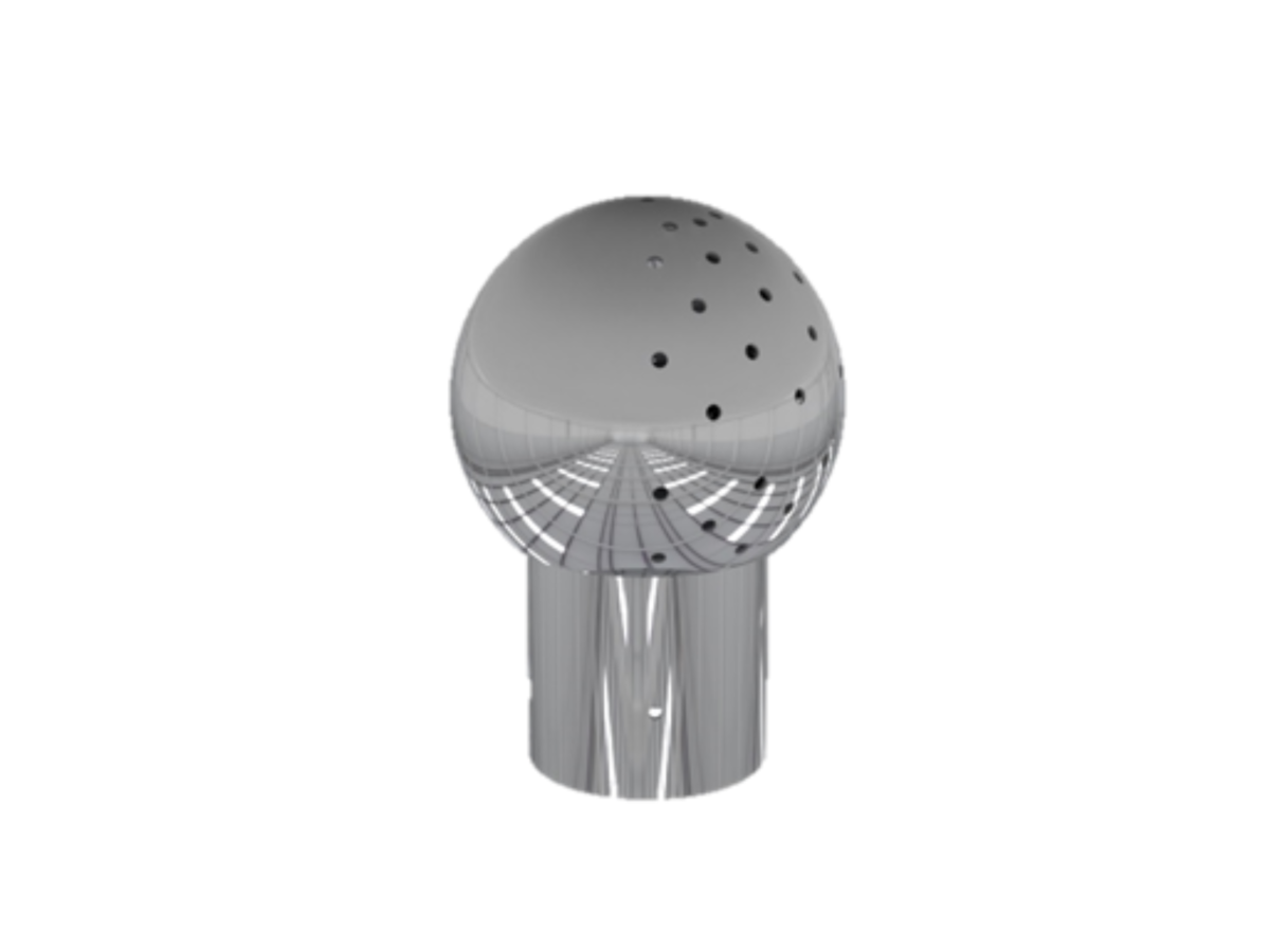 2DX - Boule modèle 2 Ø65 avec raccordement 38x40,5 par goupille 