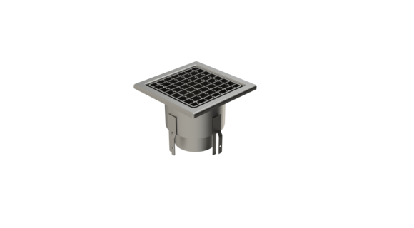 A20100-100 - Gully-type floor drain trap 200x200 with a vertical outlet 100 mm