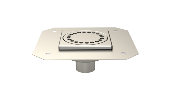 Siphon 100x100 sortie verticale 40 mm
