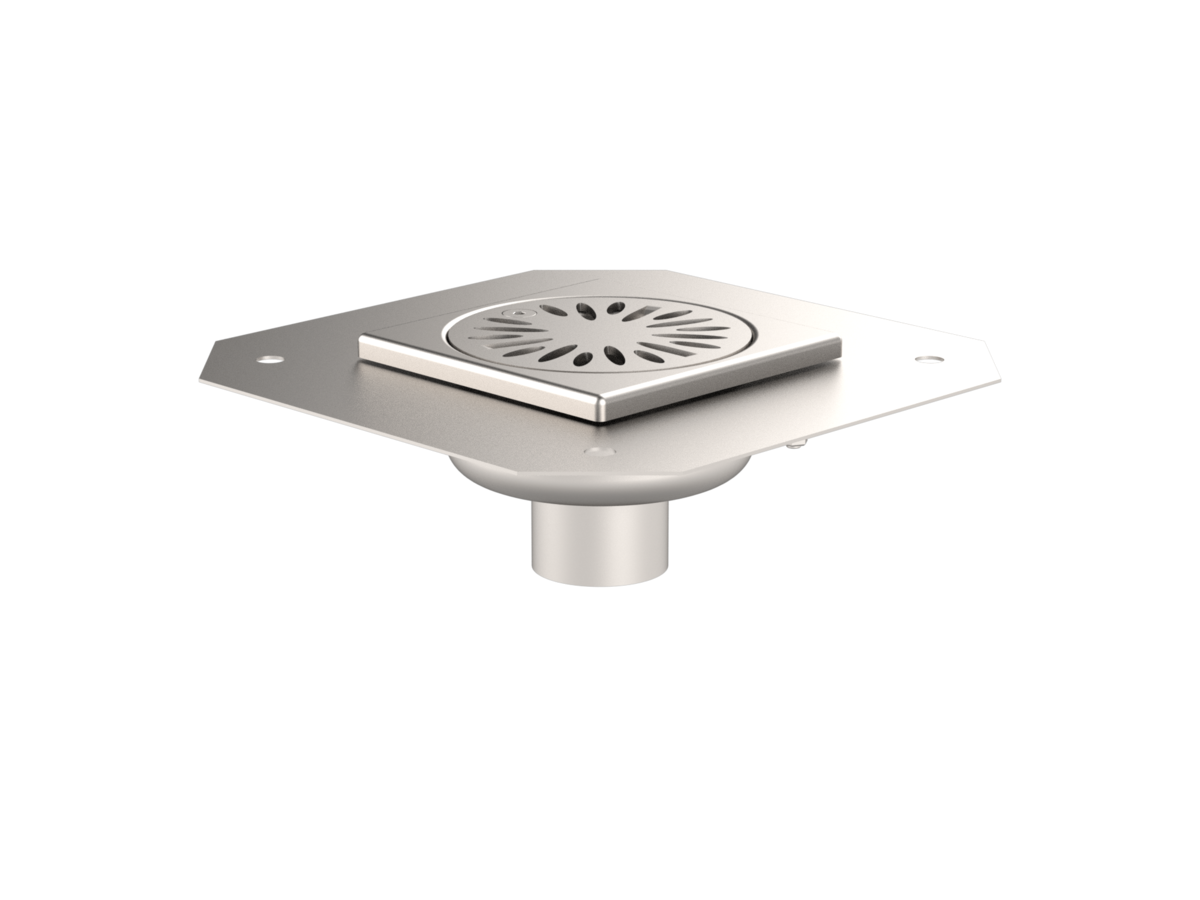 1040RBDM - Siphon Mixte 100x100 sortie verticale 40 mm