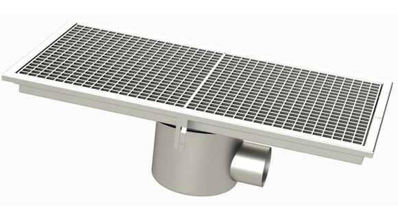 RVIL4.8 - Rivière® drainage channel 852x432 with a side outlet 100 mm