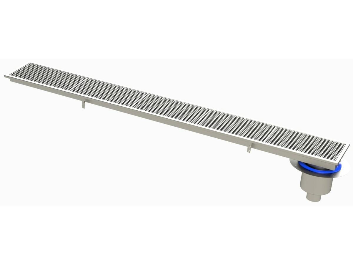 RVIT3.25 - Caniveau Rivière® 2555x352 à sortie verticale 100 mm