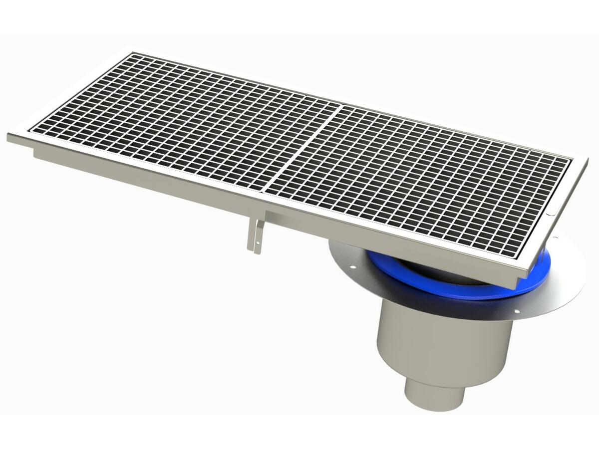 RVIT4.8E - Caniveau Rivière® 852x432 à sortie verticale 100 mm