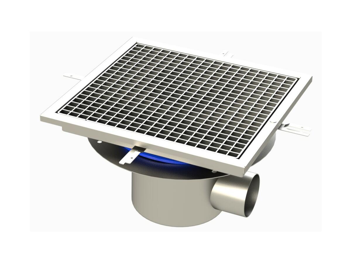 RVITL4.4 - Caniveau Rivière® 452x432 à sortie latérale 100 mm