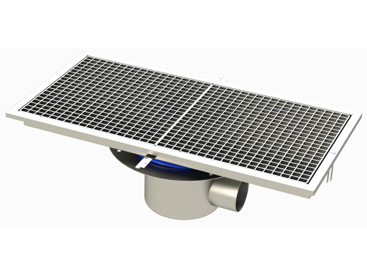 RVITL4.8 - Caniveau Rivière® 852x432 à sortie latérale 100 mm