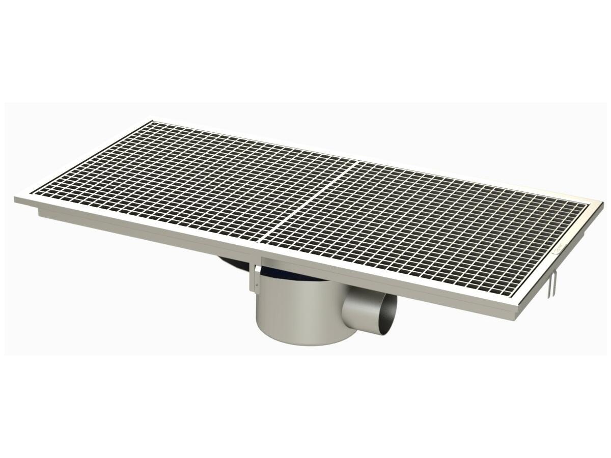 RVITL5.10C - Caniveau Rivière® 1052x532 à sortie latérale 100 mm