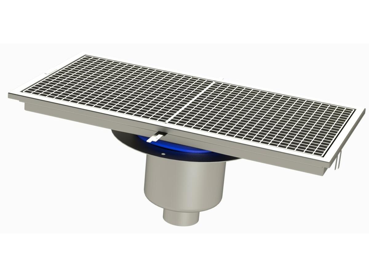RVT4.8 - Caniveau Rivière® 852x432 à sortie verticale 100 mm