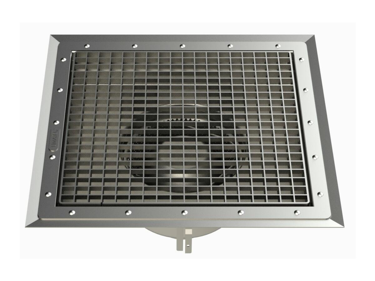 RVZ4.4 - Caniveau Rivière® 498x478 à sortie verticale 100 mm