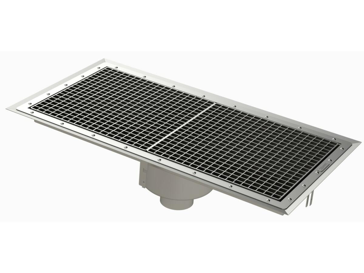 RVZ4.8 - Caniveau Rivière® 898x478 à sortie verticale 100 mm