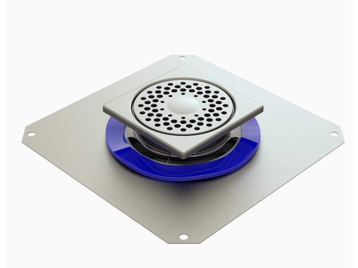 1550RBD - Siphon 150x150 sortie verticale 50 mm