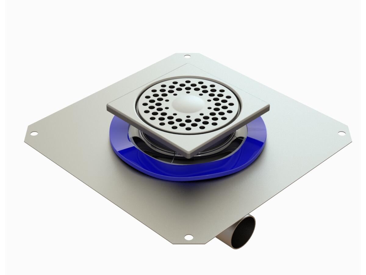1550RBLD - Siphon 150x150 sortie latérale 50 mm